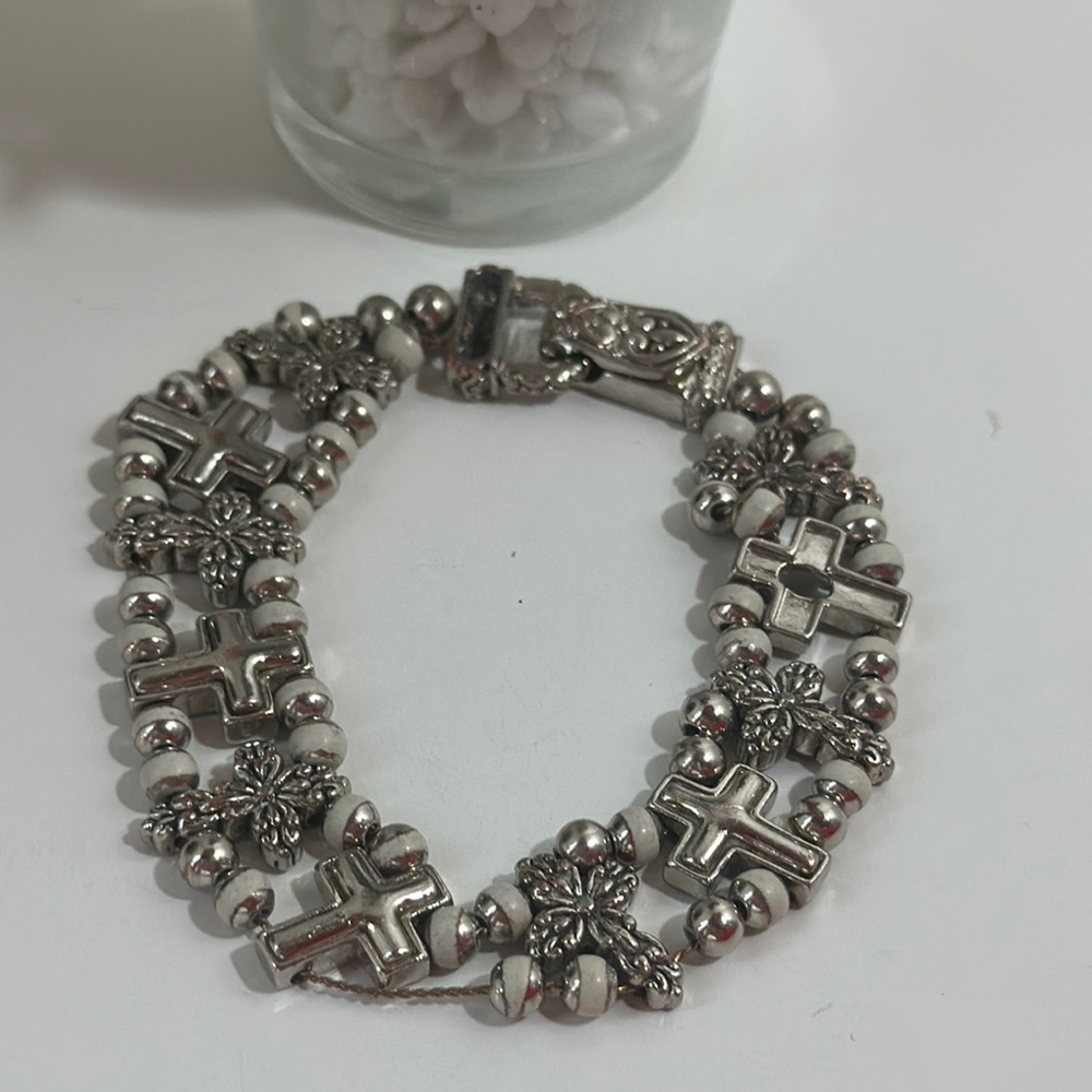 Brighton Cross Bangle Clasp Bracelet